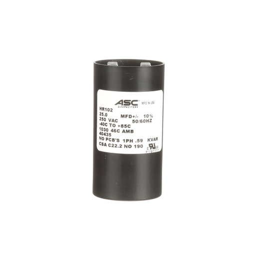 Cap, 25.0Uf, 10%, 250V AC, Motor Cap, 25.0Uf, 10%, 250V AC, Motor