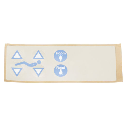 Label, Bed Control, RH Label, Bed Control, RH